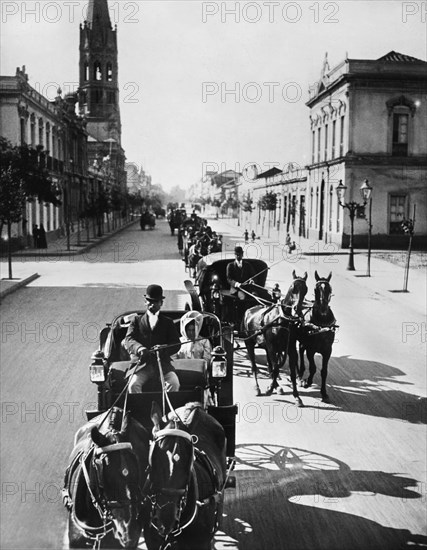 Tourists In Santiago