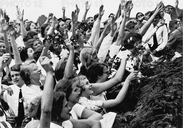 Germans Cheering Hitler