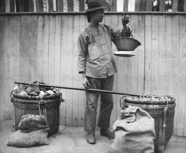 A Chinese Fruit Vendor