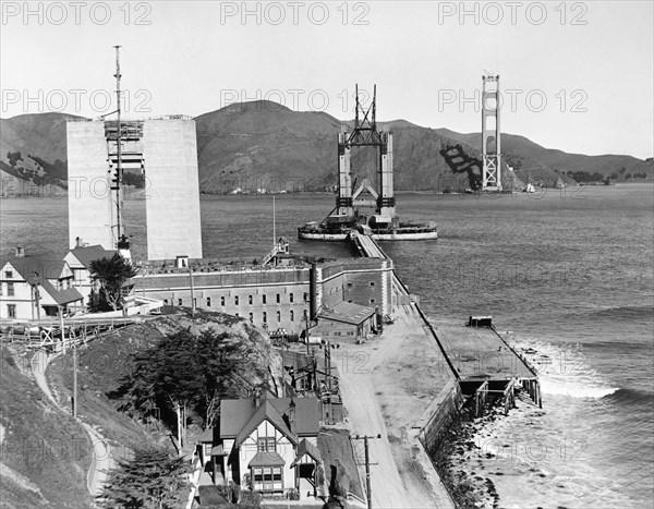 GG Bridge Under Construction