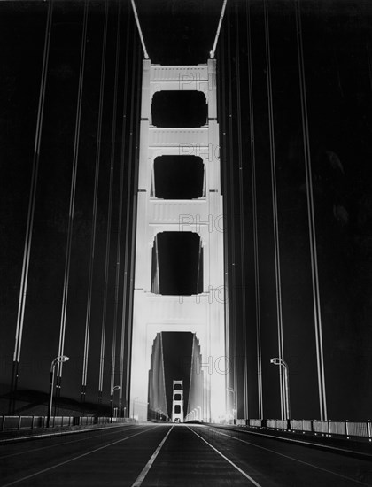 Golden Gate Bridge At Night