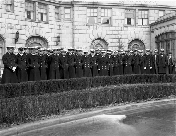 Navy Football Team Arrives