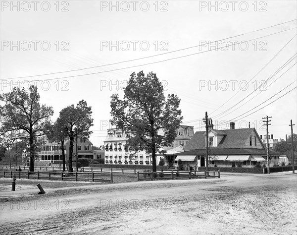 Aiken, South Carolina:  1903
The Wilcox Hotel and adjoining cafe on Colleton Avenue.