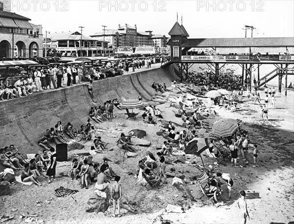 Galveston Beach Scene