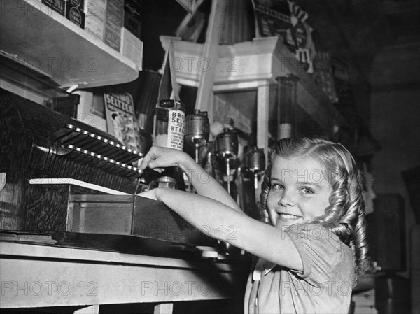 A Young Girl Working