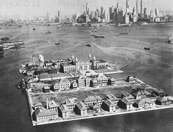 Aerial Of Ellis Island