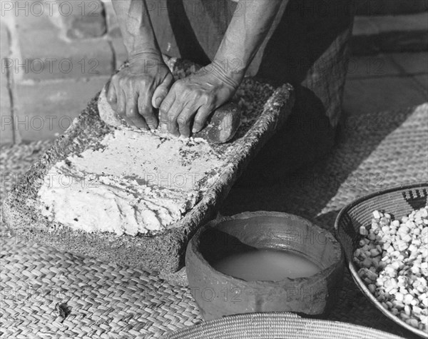 Indains Making Corn Flour