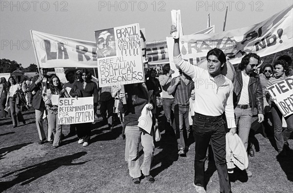 Latinos Protest Brazil