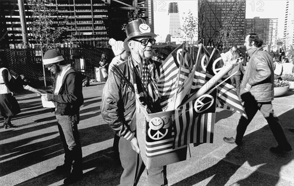 Peace Symbol American Flags