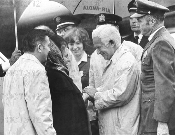 Indira Gandhi At JFK Airport