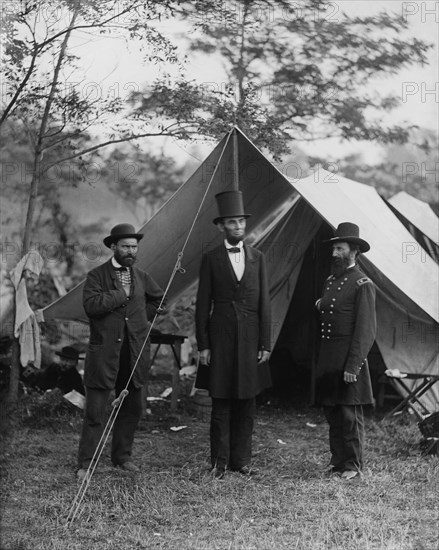 President Lincoln At Antietam