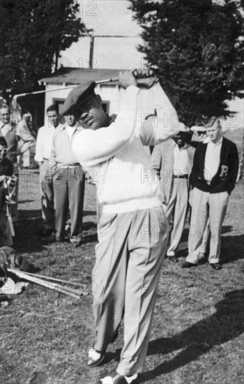 Joe Louis Golfing