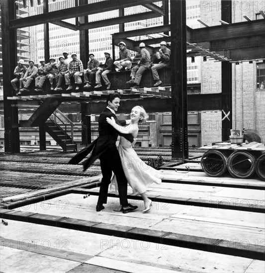 Formal Couple Dancing Outdoors