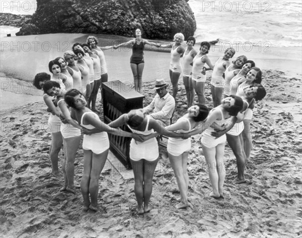 Ballet Rehearsal On The Beach