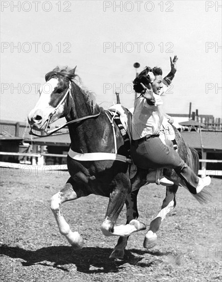 A Trickriding Cowgirl