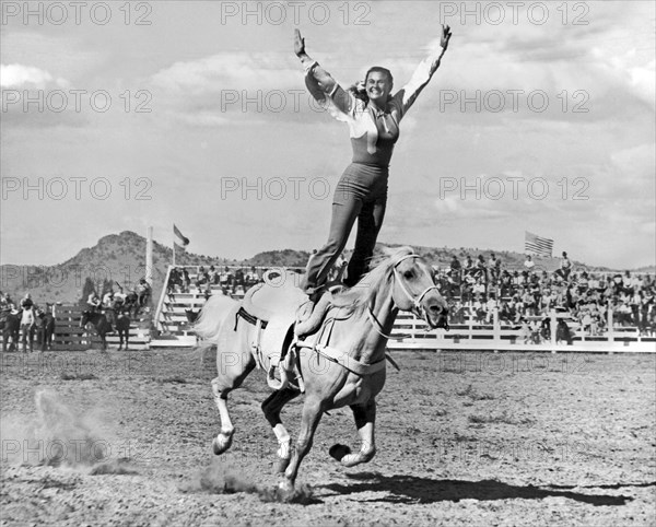 A Trickriding Cowgirl