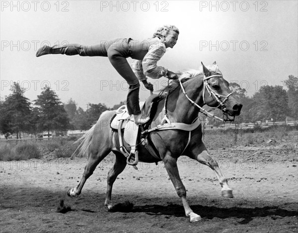 A Trickriding Cowgirl