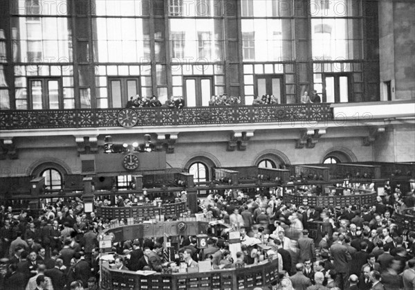 Interior of NY Stock Exchange