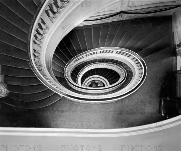 A spectacular view of the grand staircase at the new home of the