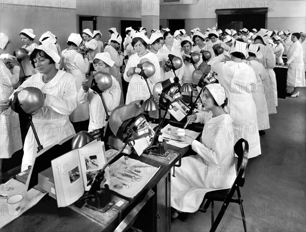 Students At A Dental School