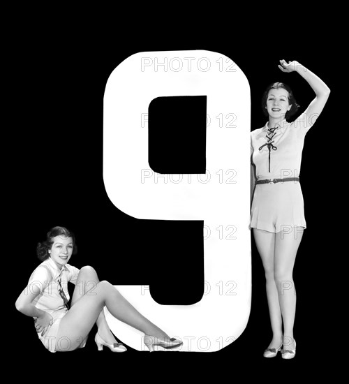 The Number "9" And Two Women