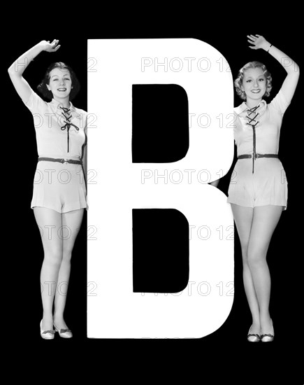 The Letter "B" And Two Women