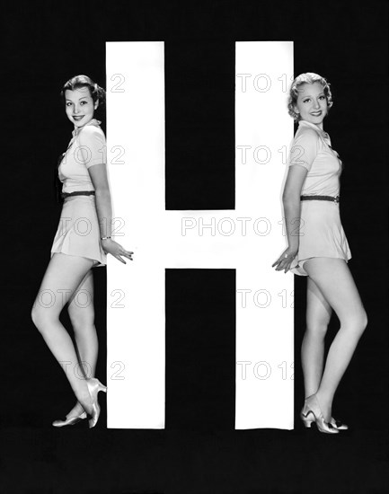 The Letter "H"  And Two Women