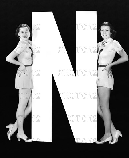 The Letter "N"  And Two Women