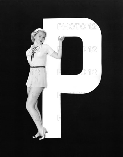 The Letter "P"  And A Woman