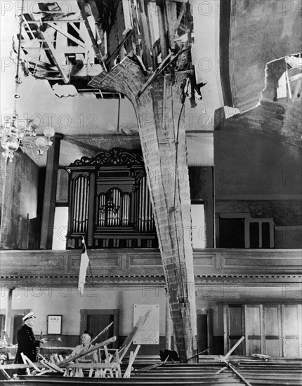 Steeple Now Inside The Church