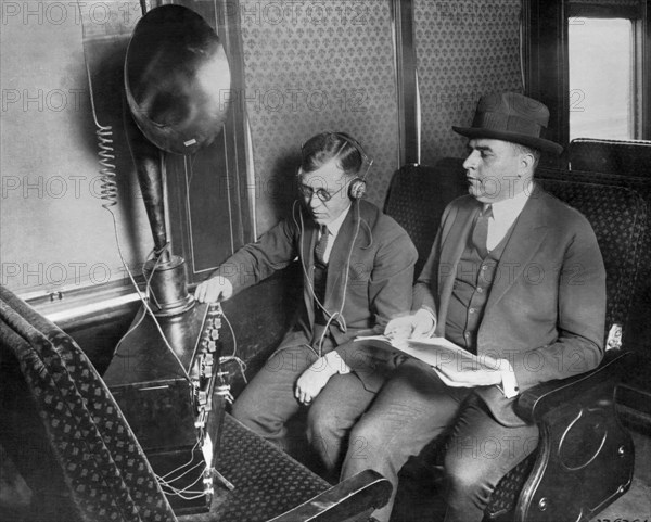 Train Passengers Enjoy Radio