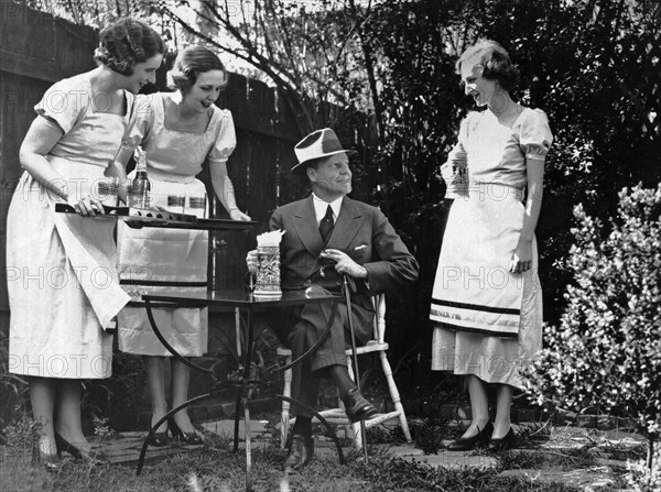 Women Practice Serving Beer