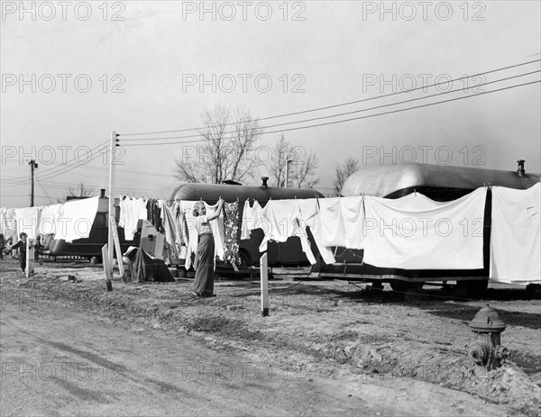 Hanging Up Laundry To Dry