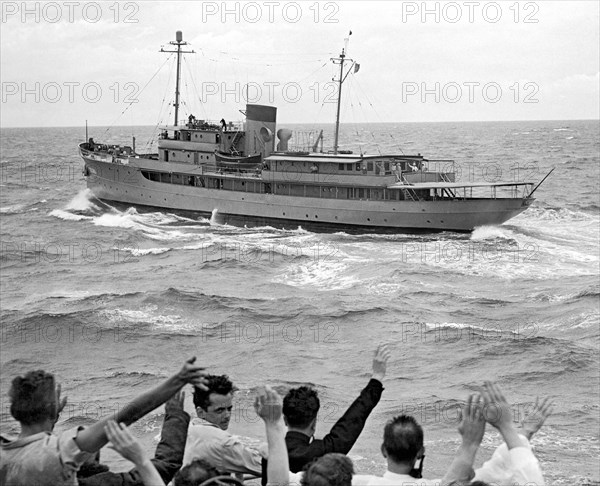 Presidential Yacht At Sea