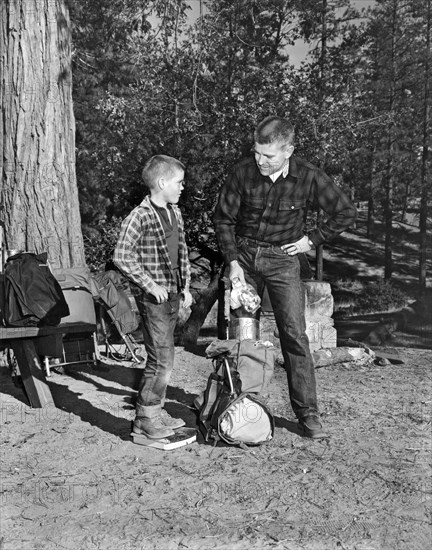 Father And Son Go Backpacking