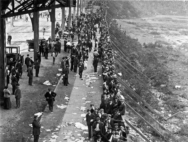 Fans Wait For Series Tickets.