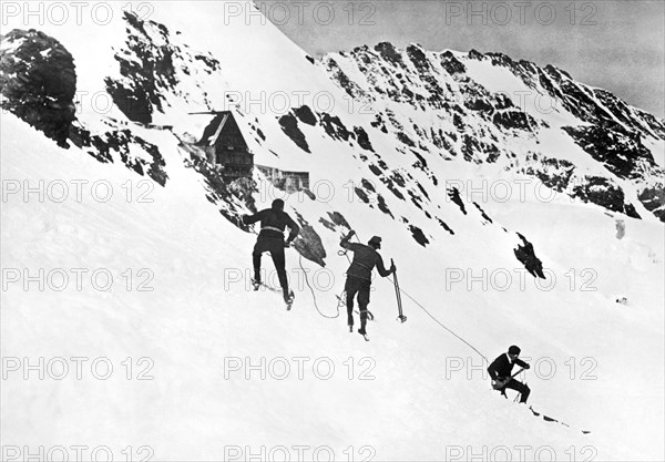 Summer Ski Race In Switzerland