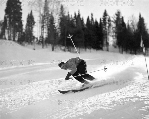 Skiing HIll 70 At St. Sauveur