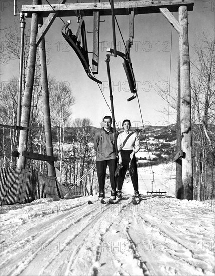 Ski Lift At Saint-Sauveur