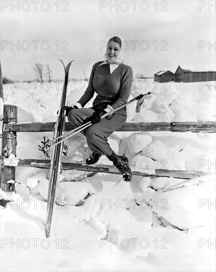 Skier Takes Sunshine Break