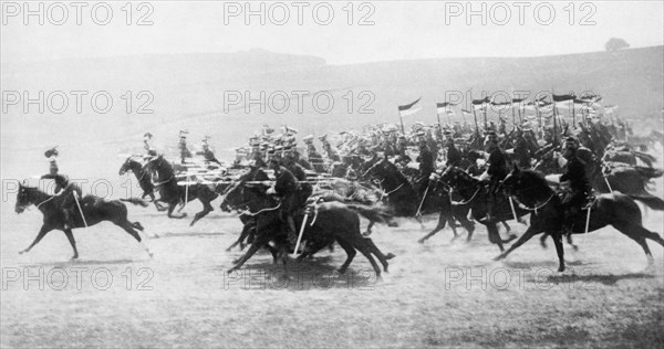 British Lancers Charging