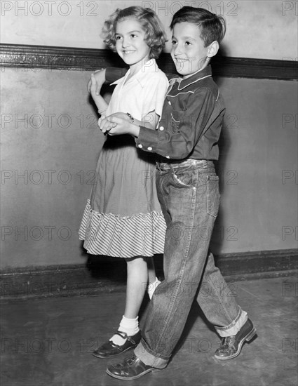 Children Learn Square Dancing