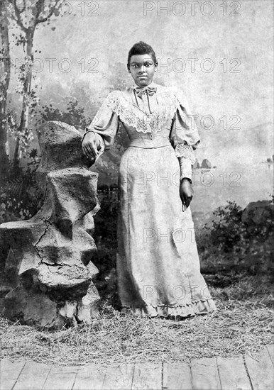 Studio Portrait Of Young Woman