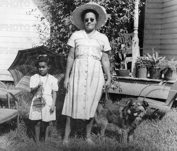 Family Portrait In Backyard