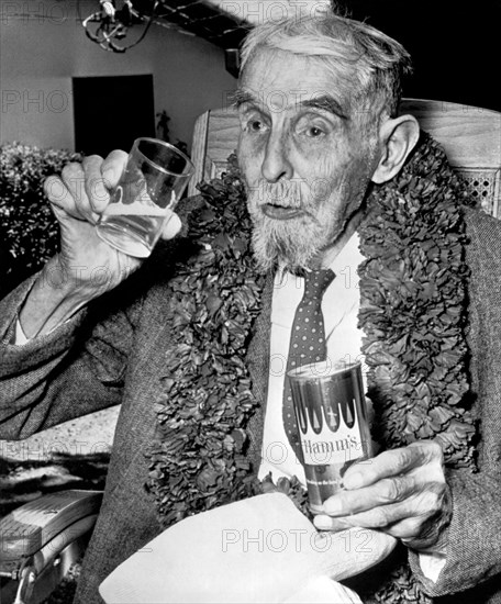Drinking Beer At Age 107
