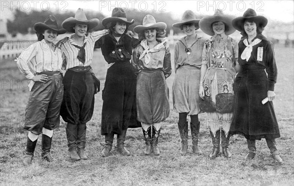 The Cheyenne Rodeo RoundUp Cowgirls
