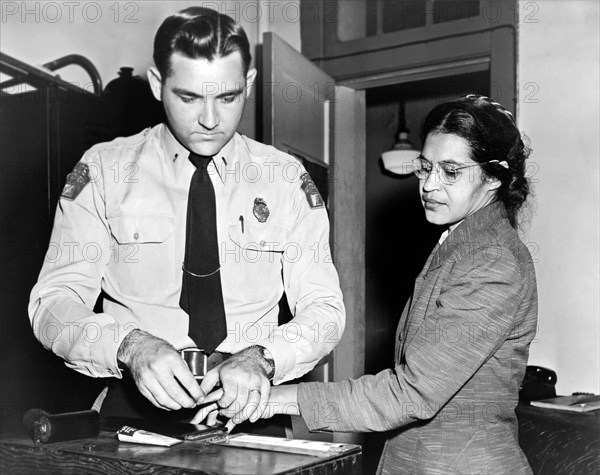 Rosa Parks Gets Fingerprinted