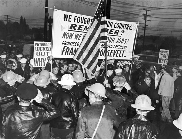 War Veterans Picket MGM Studio