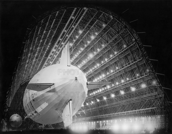 USS Macon In Hangar One