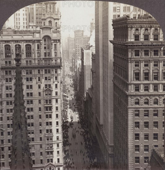 Looking Up Broadway In NYC